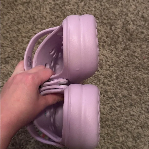 Kids Lavender Heart Sandals - Picture 6 of 7